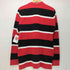 ポロバイラルフローレン Polo by RALPH LAUREN 90s ポニー刺繍 鹿の子 ボーダー L/S ポロシャツ メンズ import:XL