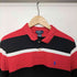 ポロバイラルフローレン Polo by RALPH LAUREN 90s ポニー刺繍 鹿の子 ボーダー L/S ポロシャツ メンズ import:XL