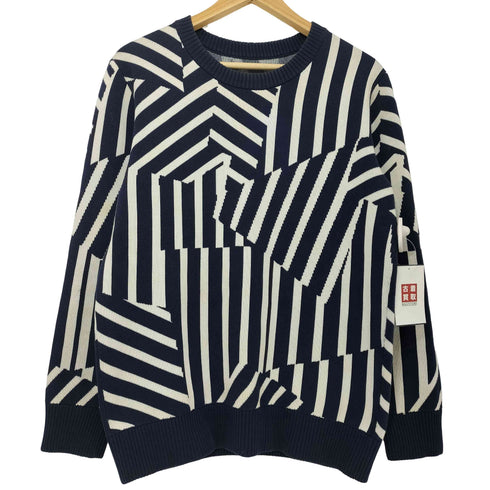 ブラックレーベルクレストブリッジ BLACK LABEL CRESTBRIDGE 幾何学柄 ニットセーター メンズ JPN:2