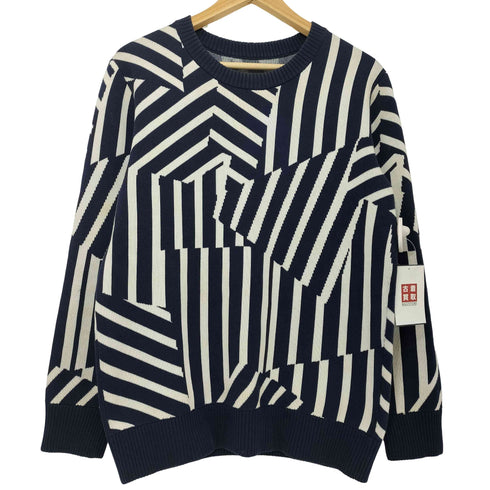 ブラックレーベルクレストブリッジ BLACK LABEL CRESTBRIDGE 幾何学柄 ニットセーター メンズ JPN:2