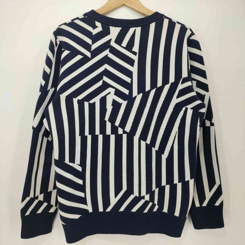 ブラックレーベルクレストブリッジ BLACK LABEL CRESTBRIDGE 幾何学柄 ニットセーター メンズ JPN:2