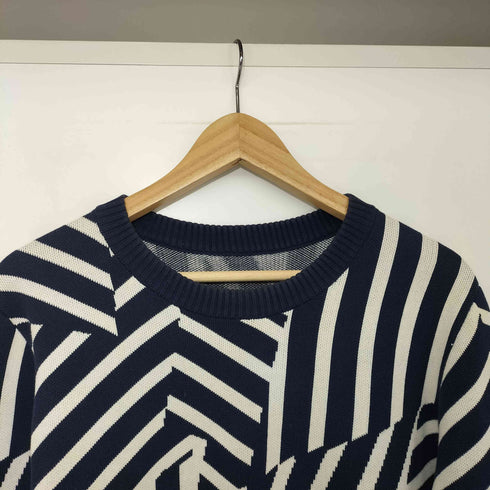 ブラックレーベルクレストブリッジ BLACK LABEL CRESTBRIDGE 幾何学柄 ニットセーター メンズ JPN:2