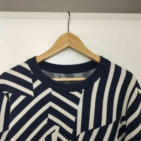 ブラックレーベルクレストブリッジ BLACK LABEL CRESTBRIDGE 幾何学柄 ニットセーター メンズ JPN:2