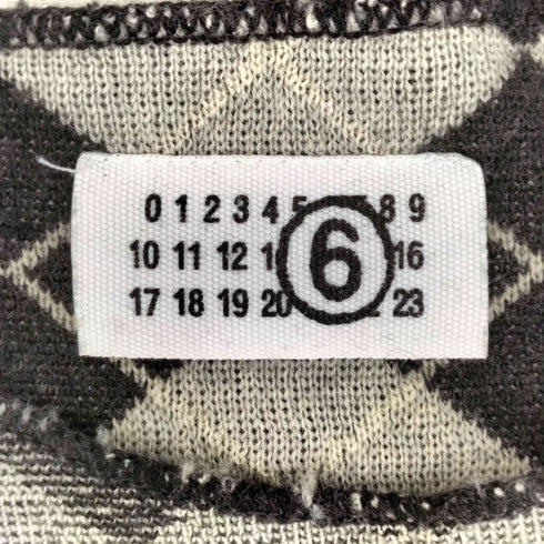 エムエムシックスメゾンマルタンマルジェラ MM6 Maison Martin Margiela ここのえ期 アーガイルニット レディース import:L