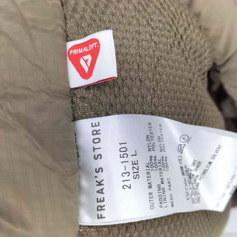 フリークスストア FREAKS STORE 21AW PRIMALOFT VEST プリマロフト レベル7 ベスト メンズ JPN:L