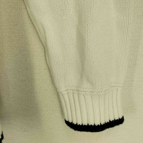 トミーヒルフィガー TOMMY HILFIGER コットン ロゴ刺繍 クルーネックニット メンズ import:L