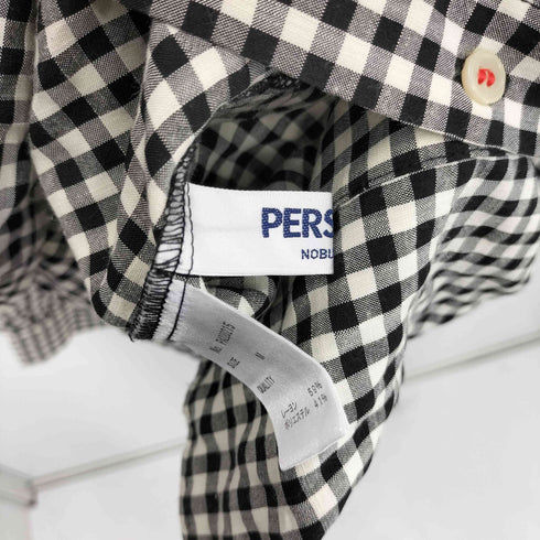 PERSON'S NOBUO IKEDA レーヨンコットン ギンガムチェックシャツ casual レディース M