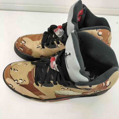 シュプリーム Supreme AIR JORDAN 5 RETRO DESERT CAMO BAMBOO BLACK-CLASSIC STONE エアジョーダン 5 レトロ デザート カモ スニーカー メンズ JPN:29