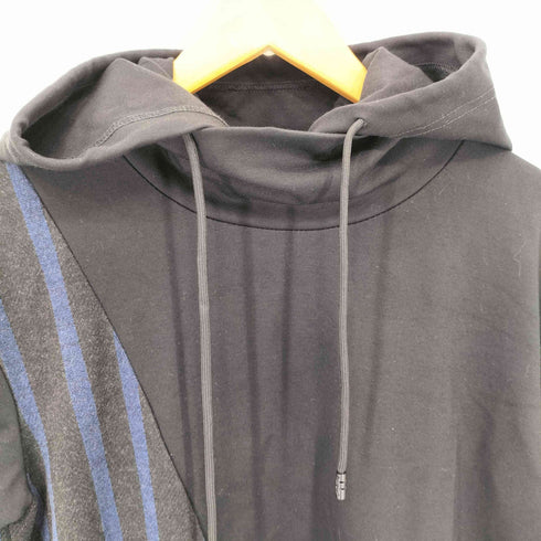 C yards ストライプ切替 プルオーバーパーカー ワンピース casual レディース
