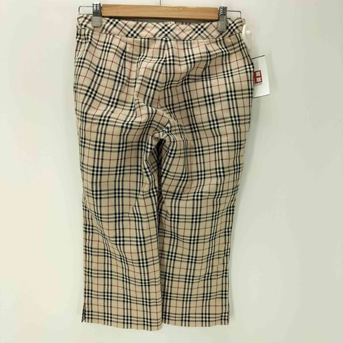 バーバリーロンドン BURBERRY LONDON ノバチェック クロップド パンツ レディース 36
