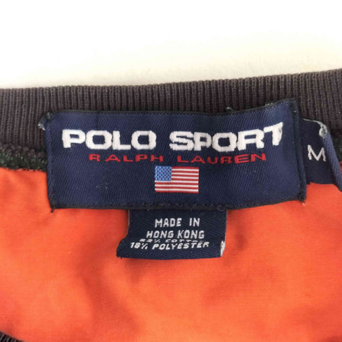 ポロスポーツラルフローレン POLO SPORT RALPH LAUREN 90S ロゴ刺繍 ラグラン スウェット メンズ import:M