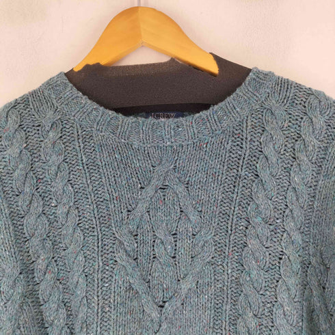ジェイクルー J.CREW 00S ウール混ケーブルニット メンズ import:L
