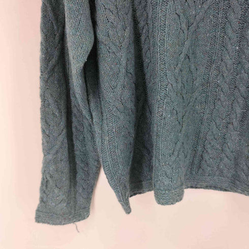 ジェイクルー J.CREW 00S ウール混ケーブルニット メンズ import:L