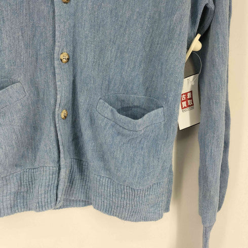 アロー ARROW 80-90S 胸元刺繍アクリルニットカーディガン メンズ import:M