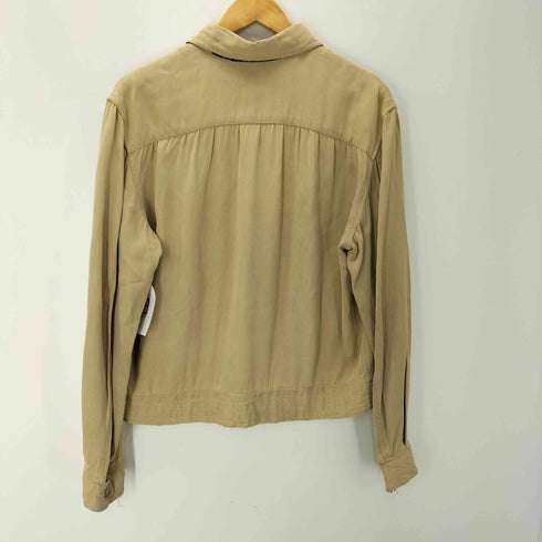 50-60S 棒TALON ジップ 襟裏チェック 背面ギャザー レーヨン ギャバジン ジャケット ブルゾン メンズ