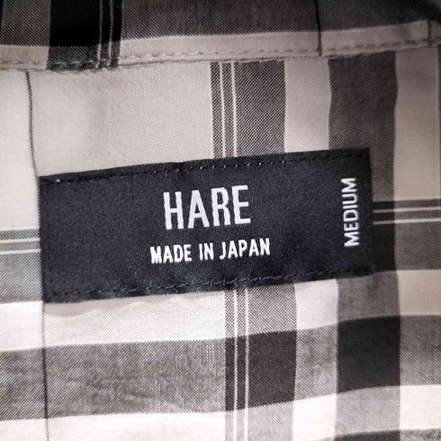 ハレ HARE レーヨンリヨセル チェック オーバーサイズ シャツ メンズ JPN:M