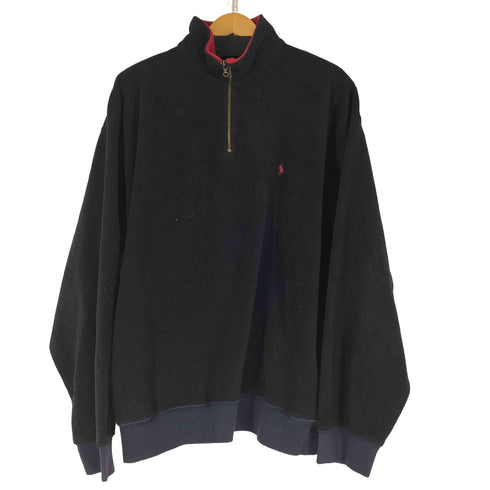 ポロバイラルフローレン Polo by RALPH LAUREN スモールポニー刺繍ハーフジップフリース メンズ import:L