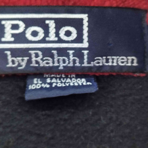 ポロバイラルフローレン Polo by RALPH LAUREN スモールポニー刺繍ハーフジップフリース メンズ import:L