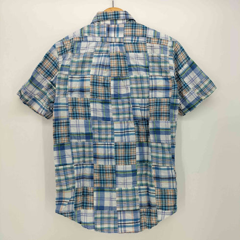 ウエアハウス WAREHOUSE DUBBLEWORKS パッチワーク S/S ボタンダウン シャツ メンズ JPN:S