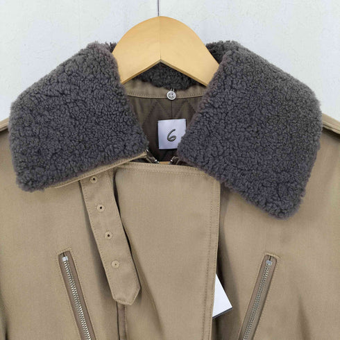 ロクビューティーアンドユースユナイテッドアローズ 6 BEAUTY & YOUTH UNITED ARROWS BOA COLLAR ZIP COAT レディース JPN:36