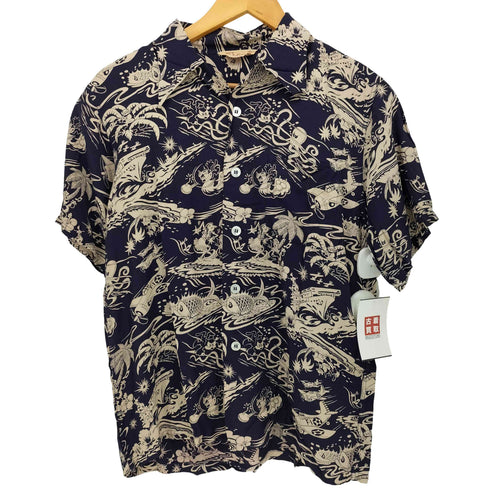 リアルマッコイズ THE REAL McCOY 00S キャラクター 総柄 S/S アロハ シャツ メンズ JPN:S