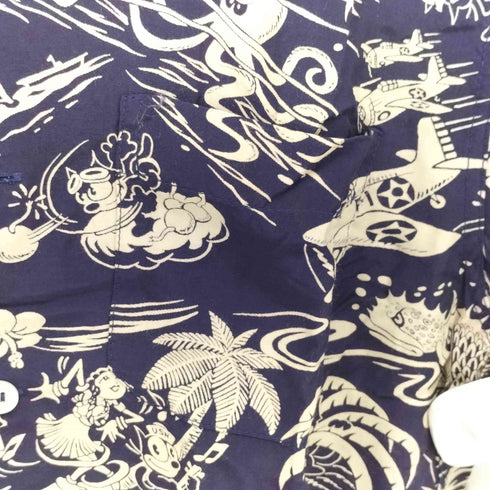 リアルマッコイズ THE REAL McCOY 00S キャラクター 総柄 S/S アロハ シャツ メンズ JPN:S