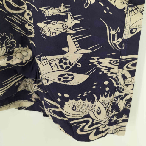 リアルマッコイズ THE REAL McCOY 00S キャラクター 総柄 S/S アロハ シャツ メンズ JPN:S
