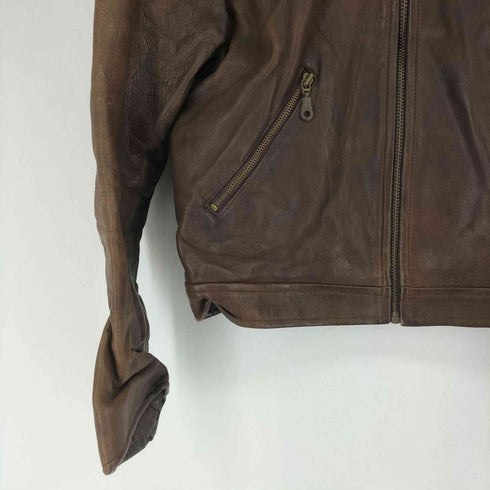 CHYSTON ジップアップレザージャケット メンズ XL