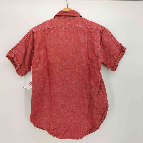 THE DOUBLE DIAMOND LOT 420 マチ付き シャンブレー S/S ワーク シャツ メンズ 14