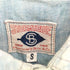 フェローズ PHERROWS 日本製 STORMYBLUE ワッペン 刺繍 S/S デニム シャツ メンズ JPN:S