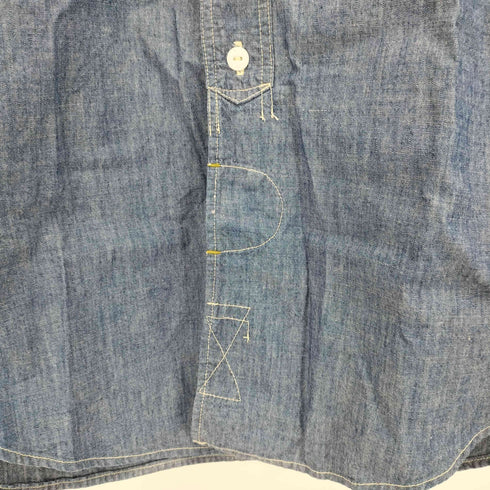 COLIMBO チンスト付 S/S シャンブレーシャツ メンズ