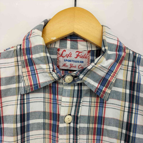 Left Field チェック 柄 L/S ワーク シャツ メンズ import:XS