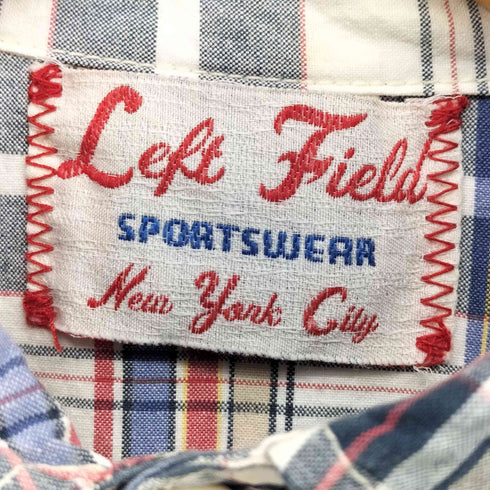 Left Field チェック 柄 L/S ワーク シャツ メンズ import:XS