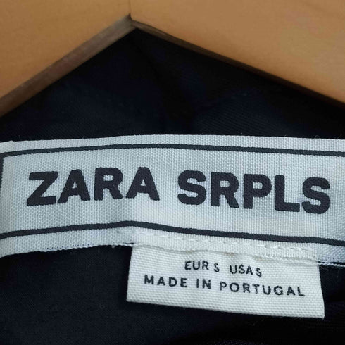 ザラ ZARA SRPLS プリーツ切替 ツートン シャツワンピース レディース import:S