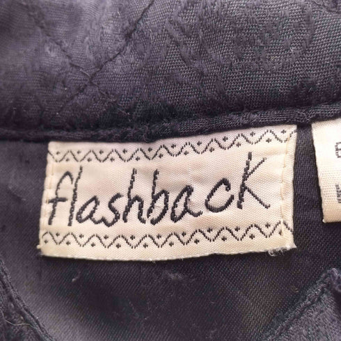 flashback インド製 刺繍 ノーカラー ジャケット レディース import:S