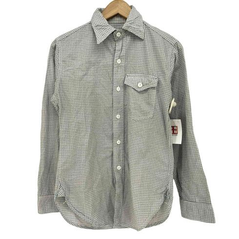 ポストオーバーオールズ POST OVERALLS USA製 マチ付き L/S レギュラーカラー シャツ メンズ import:XS
