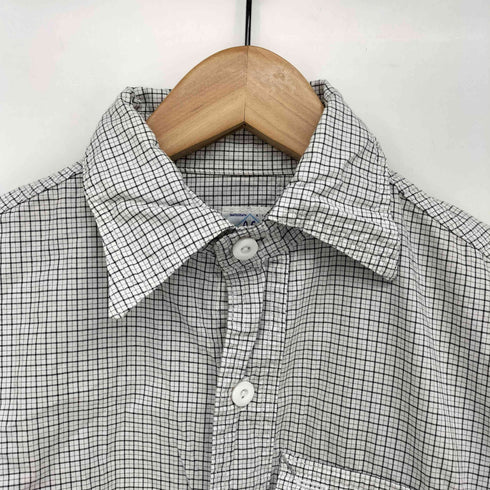 ポストオーバーオールズ POST OVERALLS USA製 マチ付き L/S レギュラーカラー シャツ メンズ import:XS