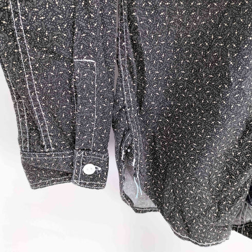 ポストオーバーオールズ POST OVERALLS USA製 C-POST ロングスリーブ 総柄 シャツ メンズ import:XS