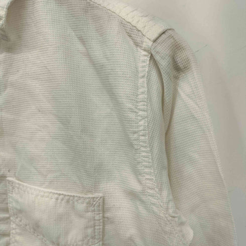 ポストオーバーオールズ POST OVERALLS USA製 コットン ピケ チンスト マチ付き ワーク シャツ メンズ JPN:XS