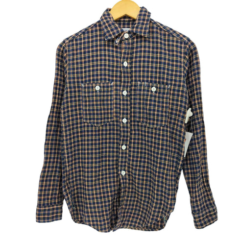 ポストオーバーオールズ POST OVERALLS USA製 マチ付き 両ポケ タータンチェック L/S シャツ メンズ import:XS