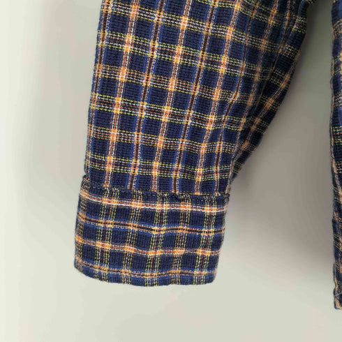 ポストオーバーオールズ POST OVERALLS USA製 マチ付き 両ポケ タータンチェック L/S シャツ メンズ import:XS