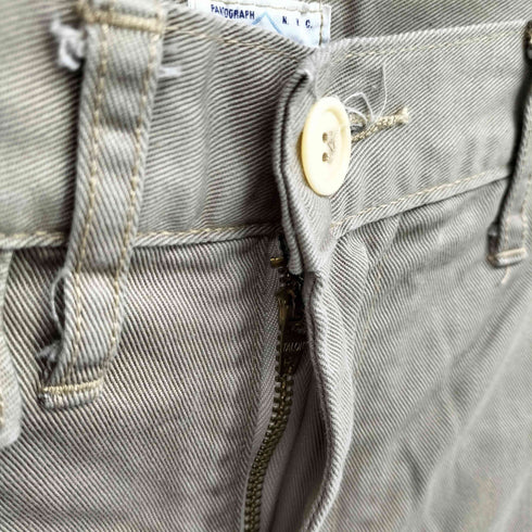 ポストオーバーオールズ POST OVERALLS USA製 5ポケット コットンツイル チノショーツ メンズ XS