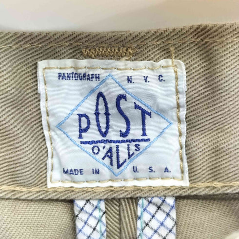 ポストオーバーオールズ POST OVERALLS USA製 5ポケット コットンツイル チノショーツ メンズ XS