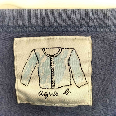 アニエスベー agnes b. 90~00S 14ボタン スウェットカーディガン レディース