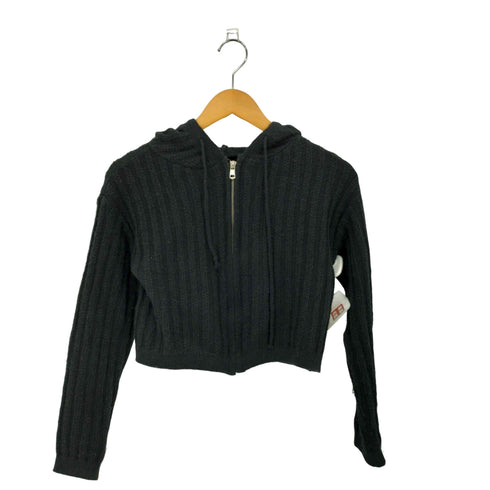 クロップドジップアップパーカー レディース XL