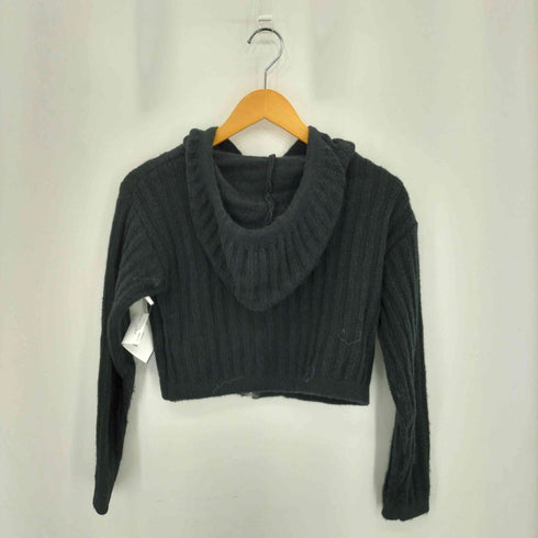 クロップドジップアップパーカー レディース XL