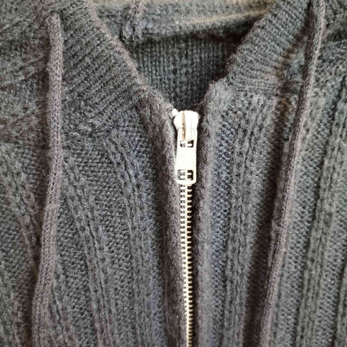クロップドジップアップパーカー レディース XL