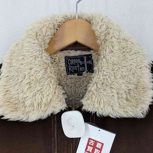 リー Lee × CROSS RIVET ジップアップ コーデュロイ ジャケット Y2K レディース JPN:L