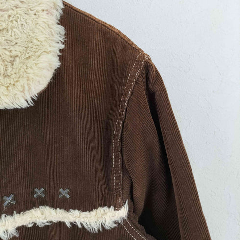 リー Lee × CROSS RIVET ジップアップ コーデュロイ ジャケット Y2K レディース JPN:L