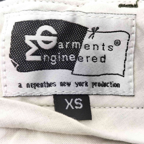 エンジニアードガーメンツ Engineered Garments USA製 旧タグ シンチバック クロップド グルカパンツ TALON ジップ メンズ XS